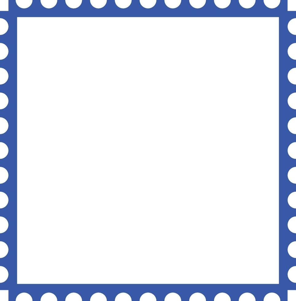 Simple Stamp Square Frame Icon vector