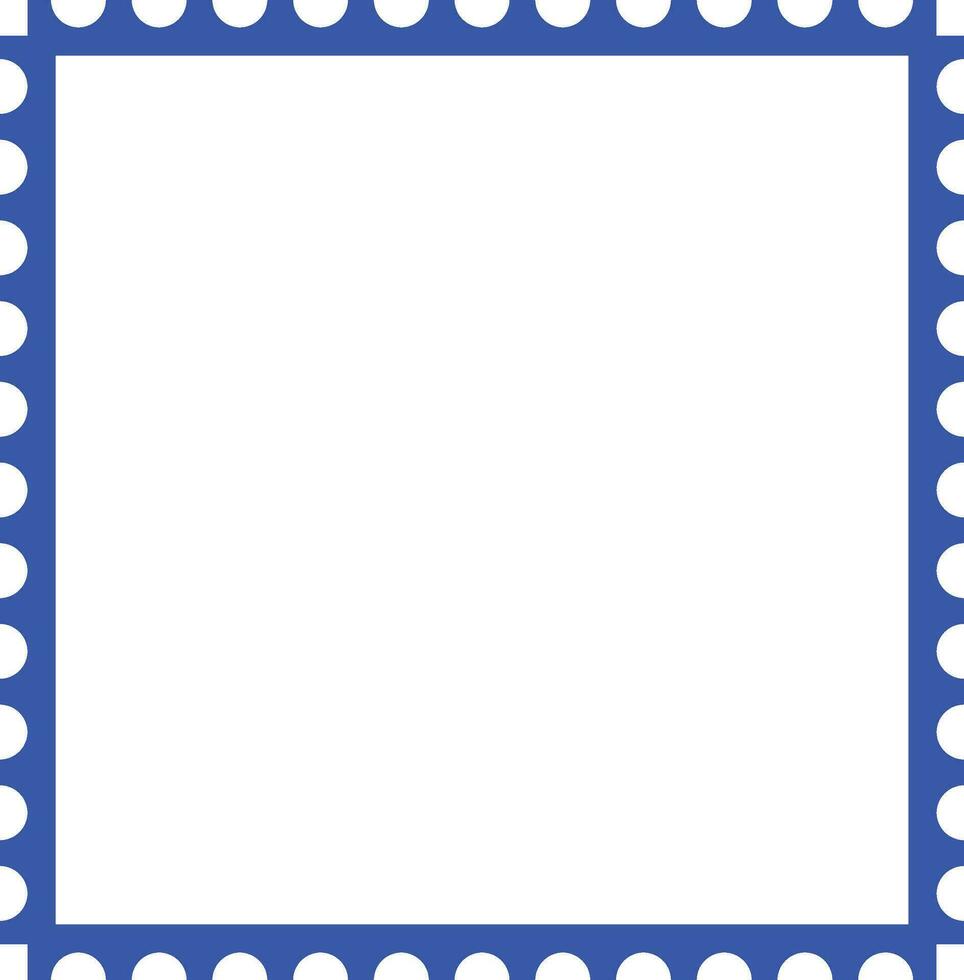 Simple Stamp Square Frame Icon vector