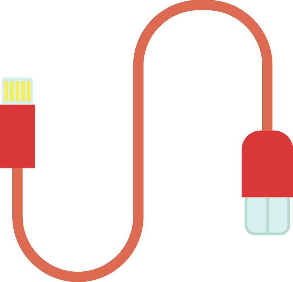 USB cable para cargando ilustración vector