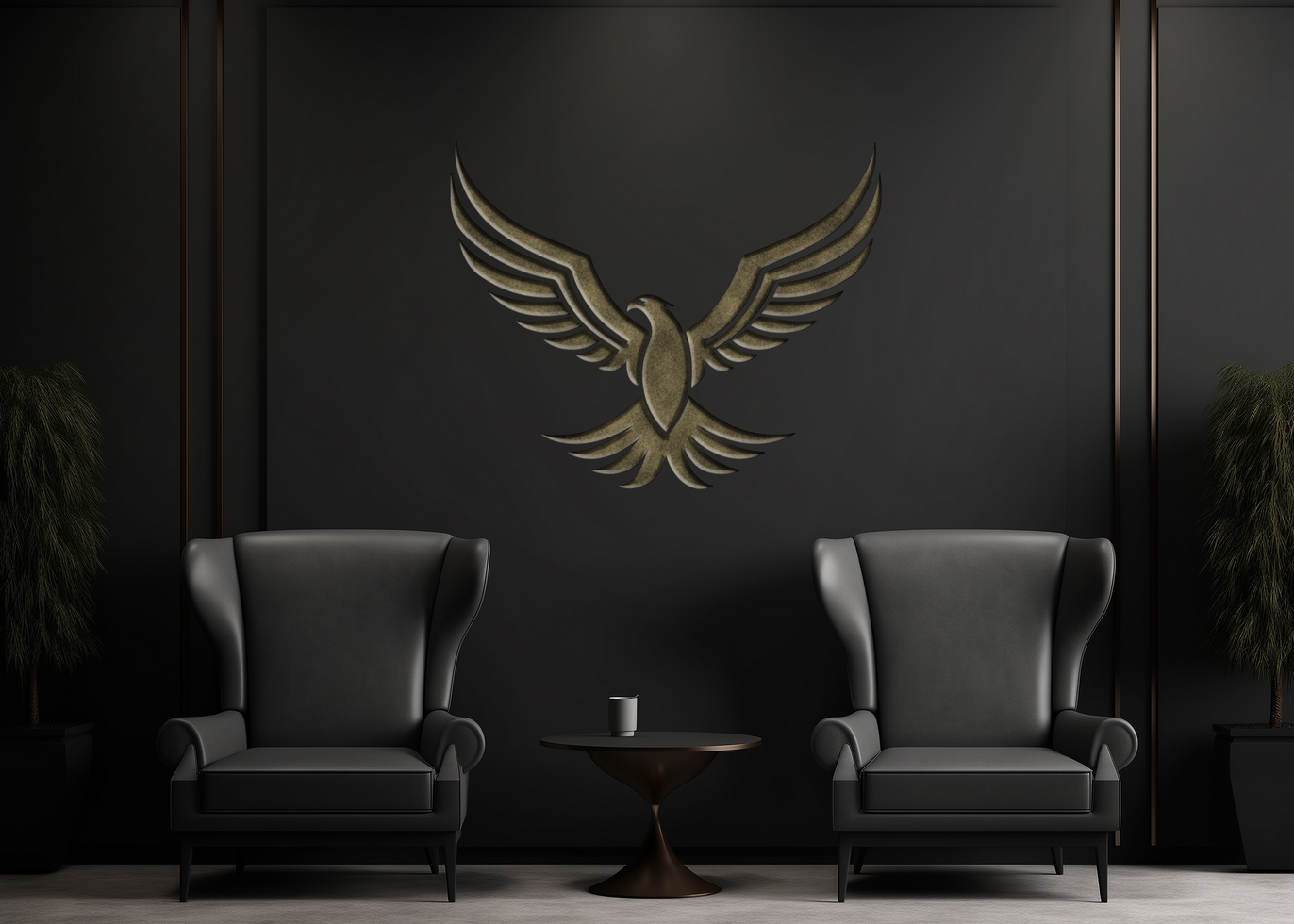 AI generated Editable logo mockup PSD template
