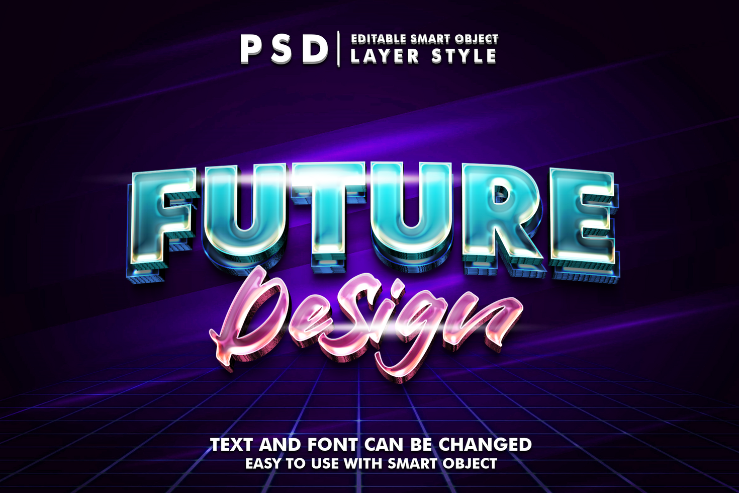 Future Editable Text Effect psd