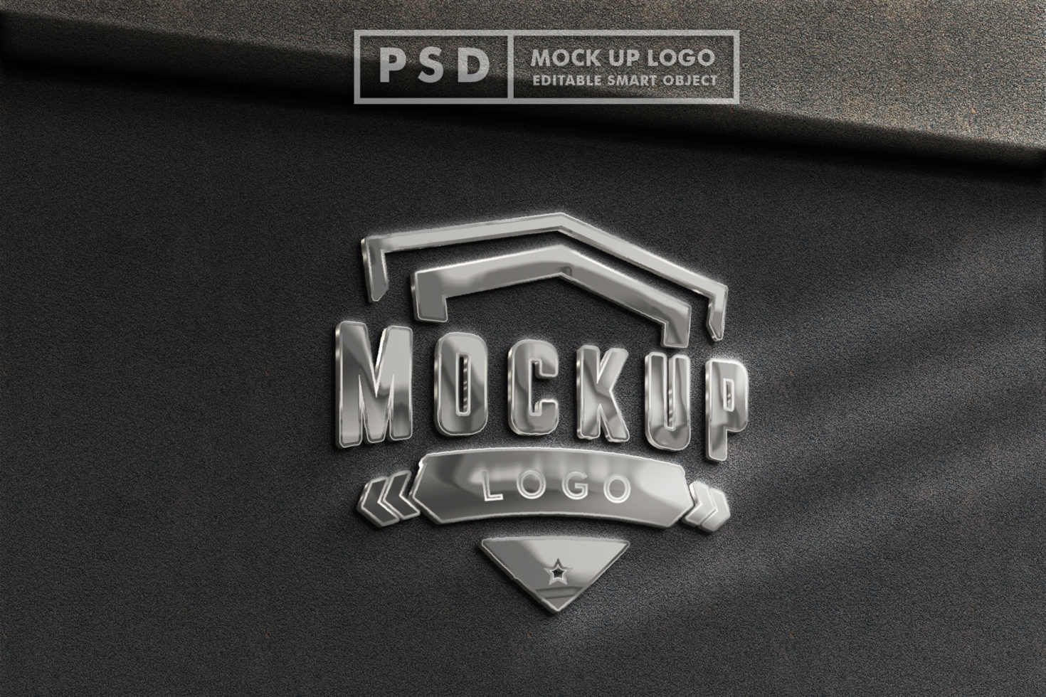 3d Realistic Logo Mockup Premium Psd