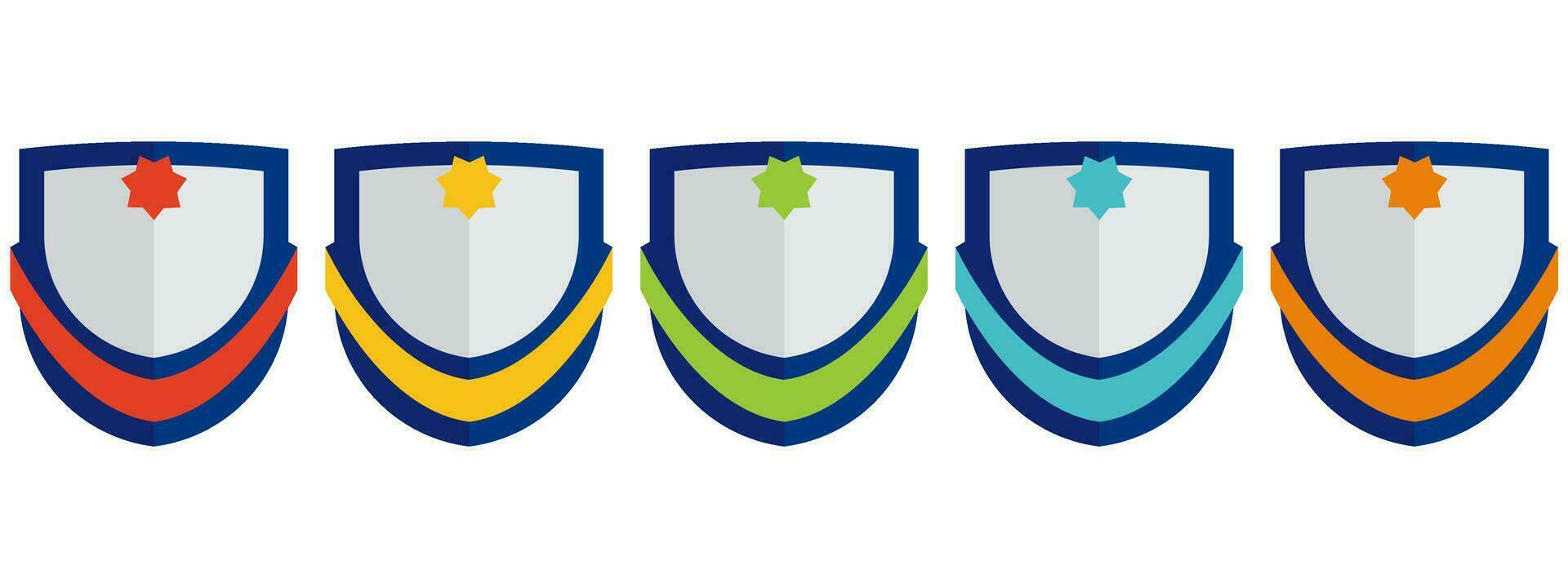 Set of company badge certificates. Vector illustration certified logo design