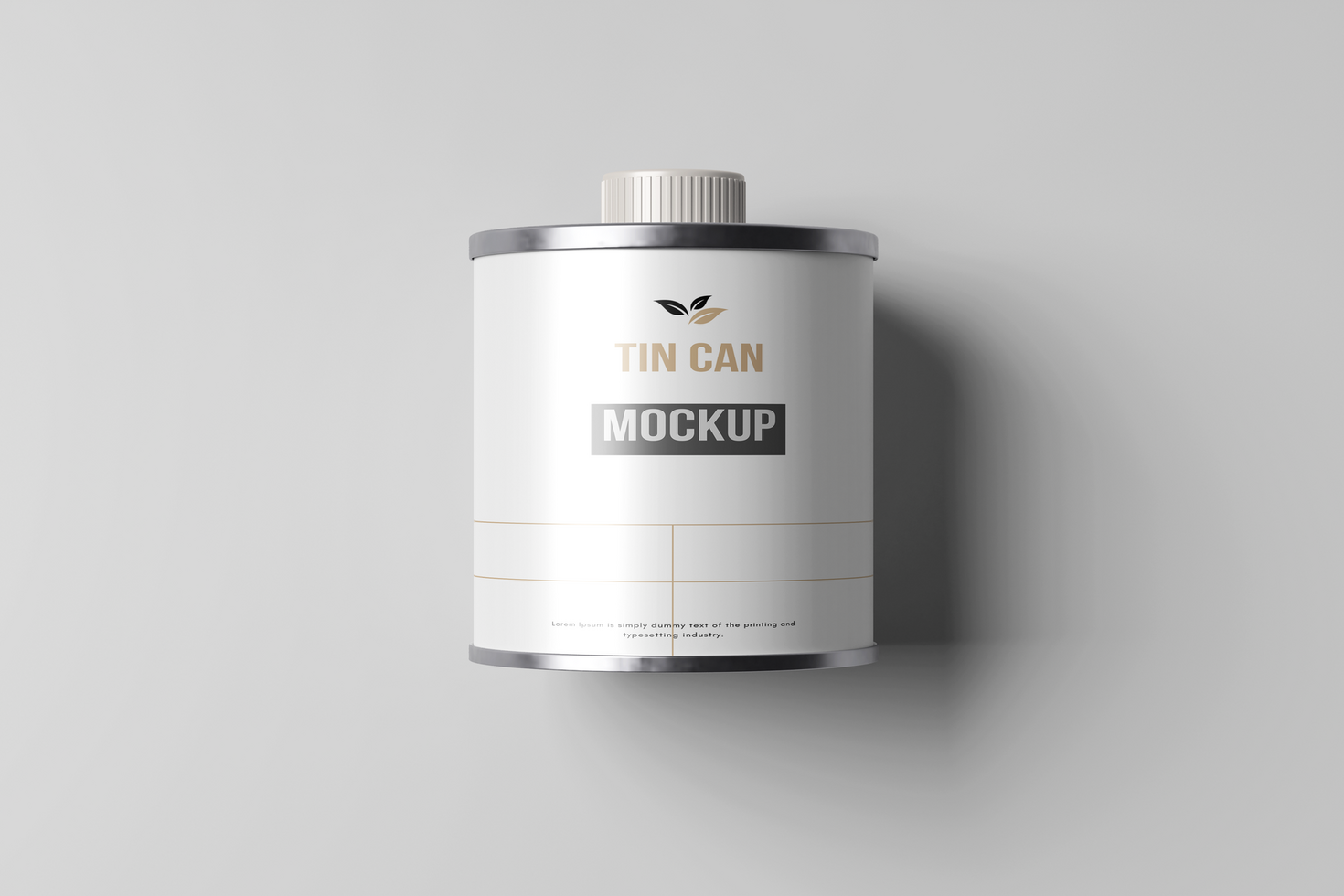 Tin Can Mockup psd