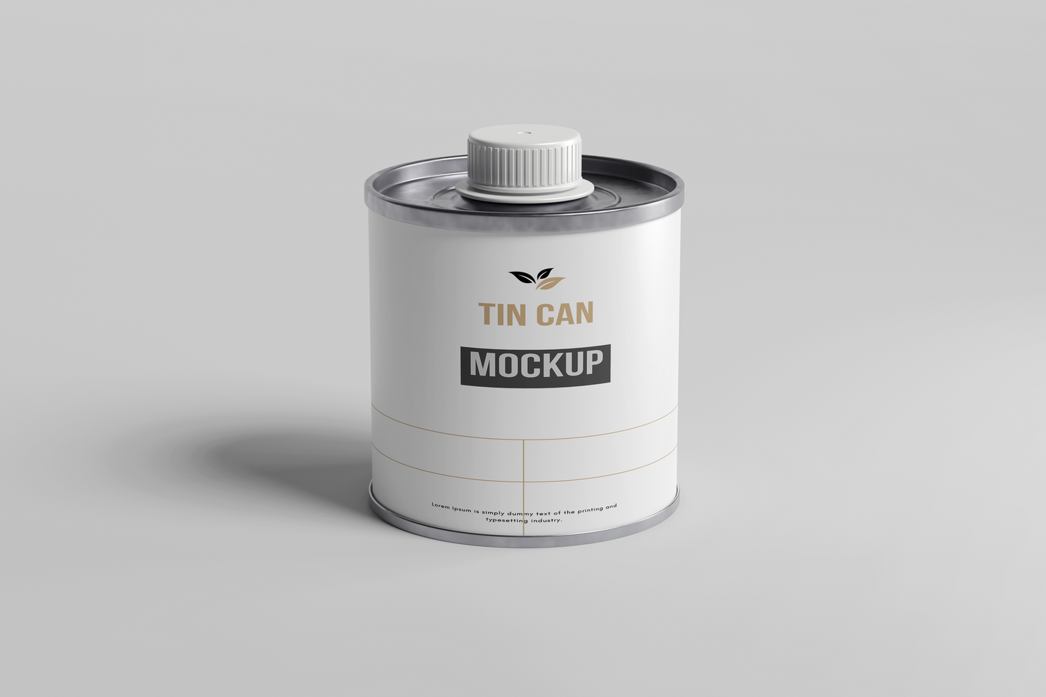 Tin Can Mockup psd