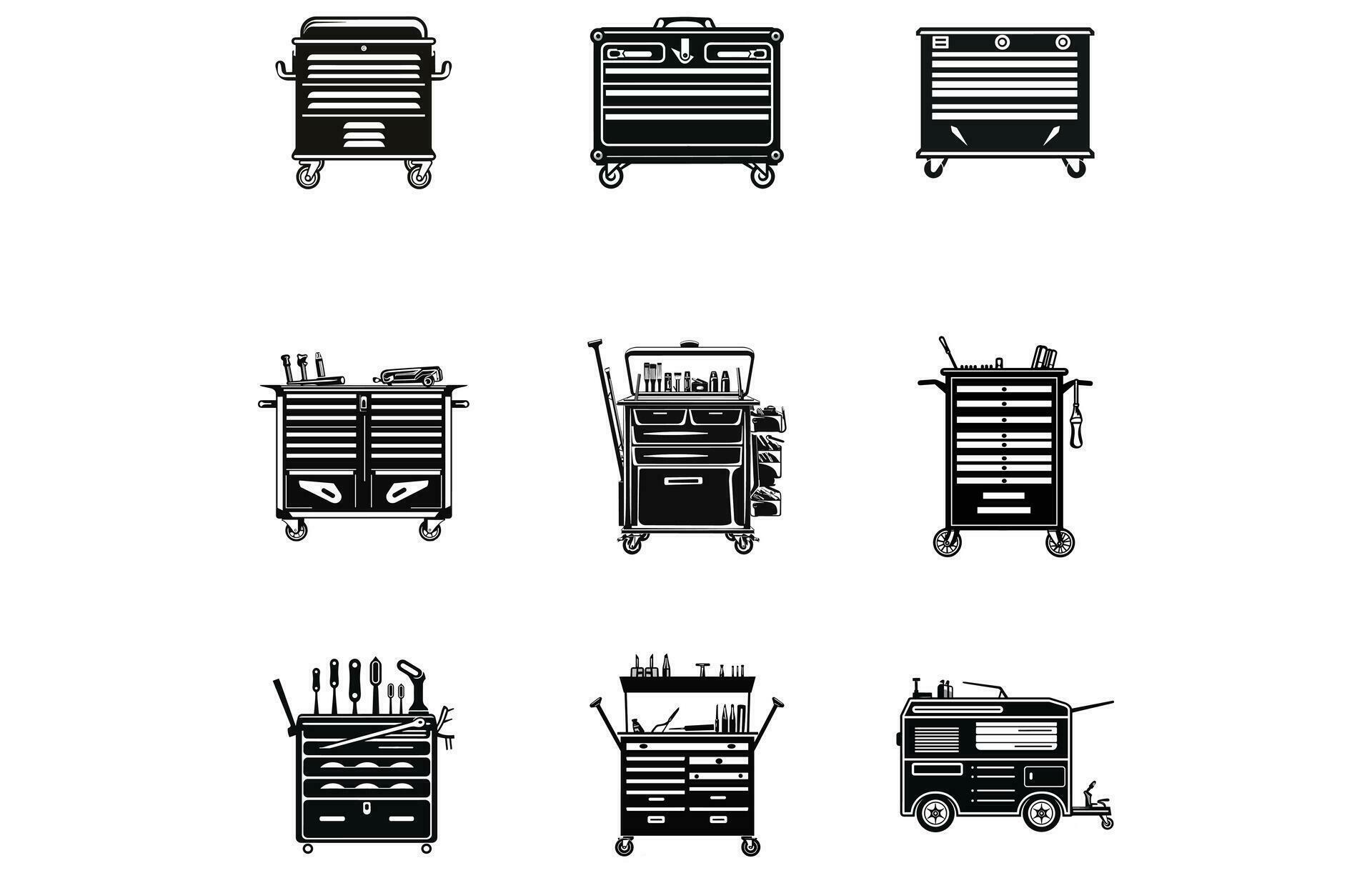 mobile tools silhouette, mobile tools vector 36119205 Vector Art at Vecteezy