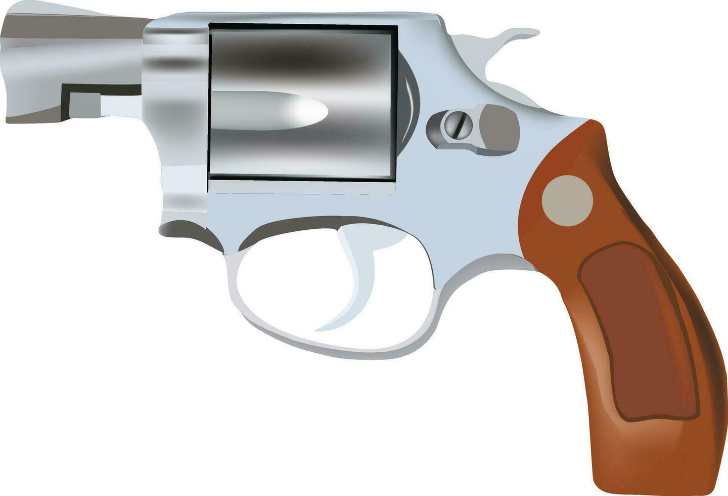 individual de gran calibre americano tambor pistola- vector