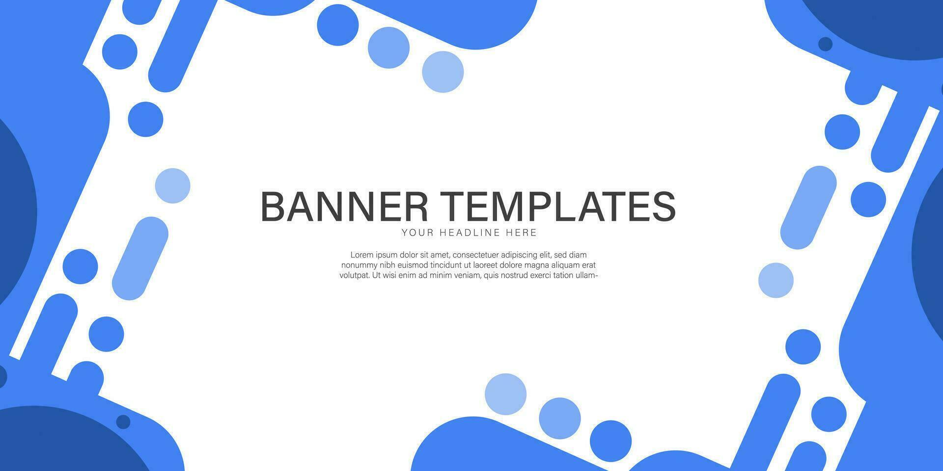 Banner background templates abstract style poster backdrop vector graphic design