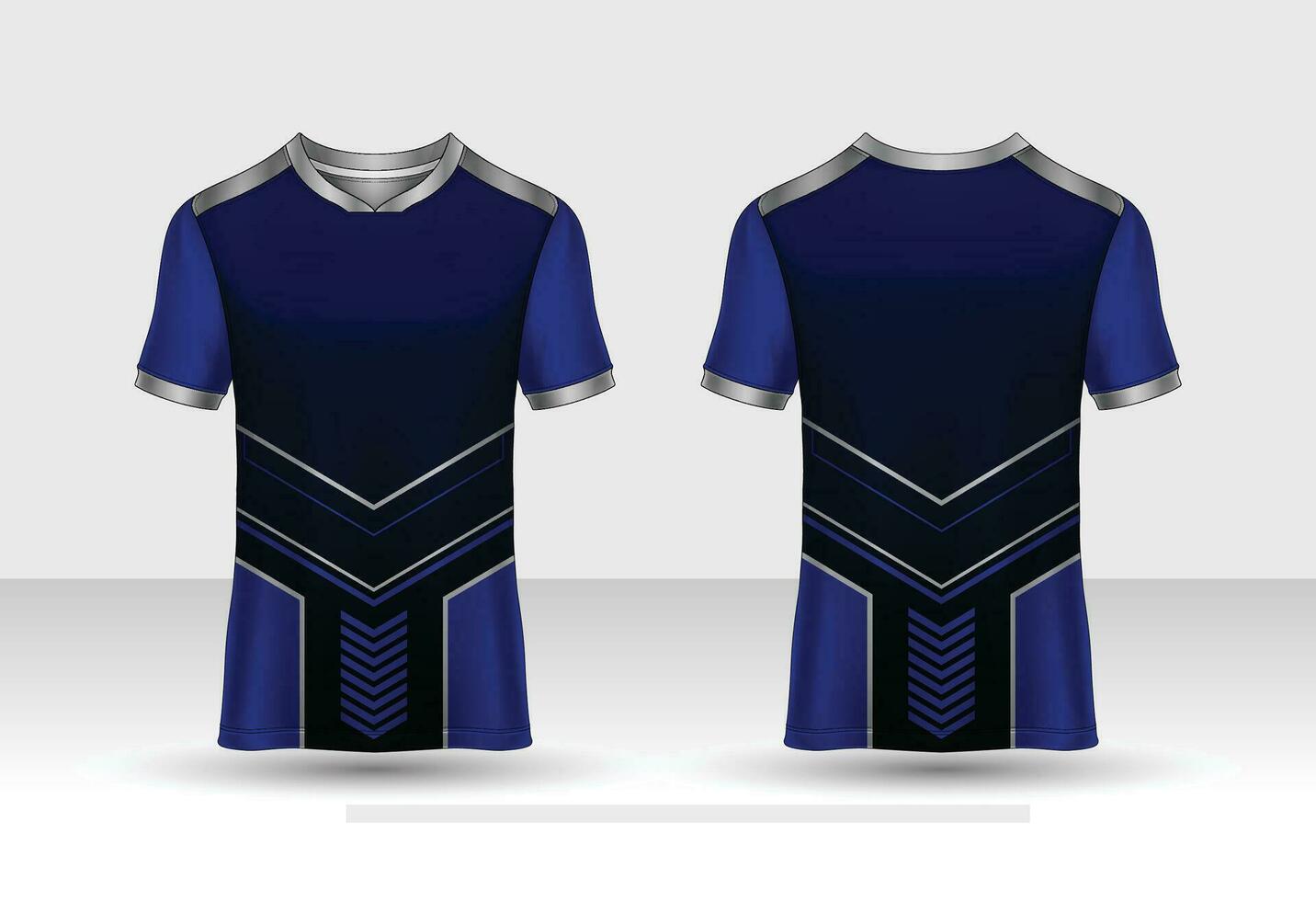 Fabric textile for Sport t-shirt ,Soccer jersey mockup for football club. uniform front and back view. vector