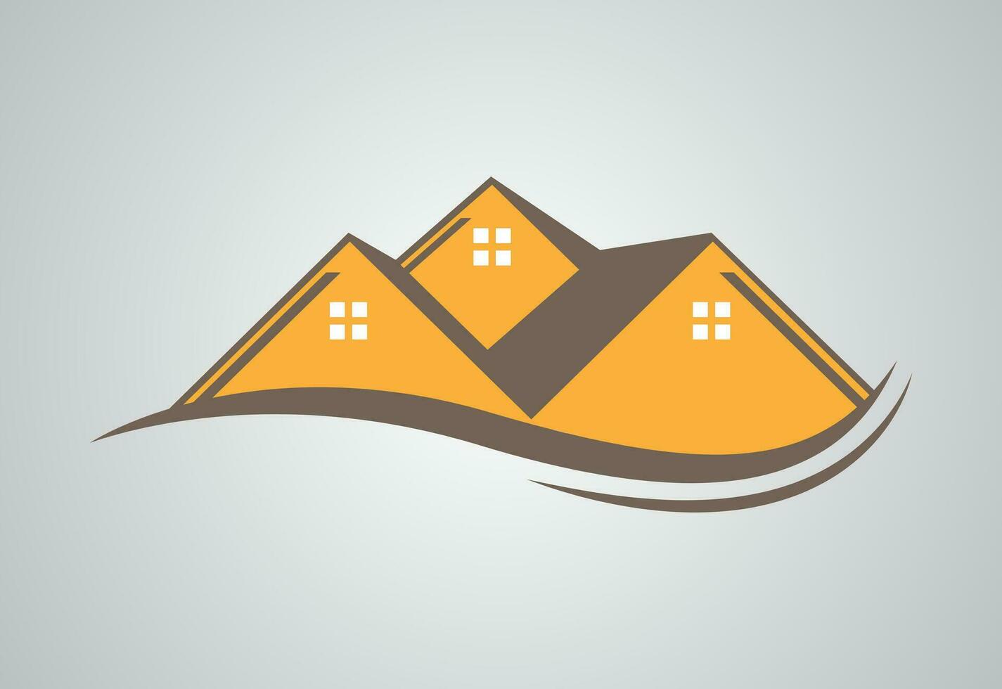 Real estate logo, House logo, Home logo sign symbol, Illustration graphic vector