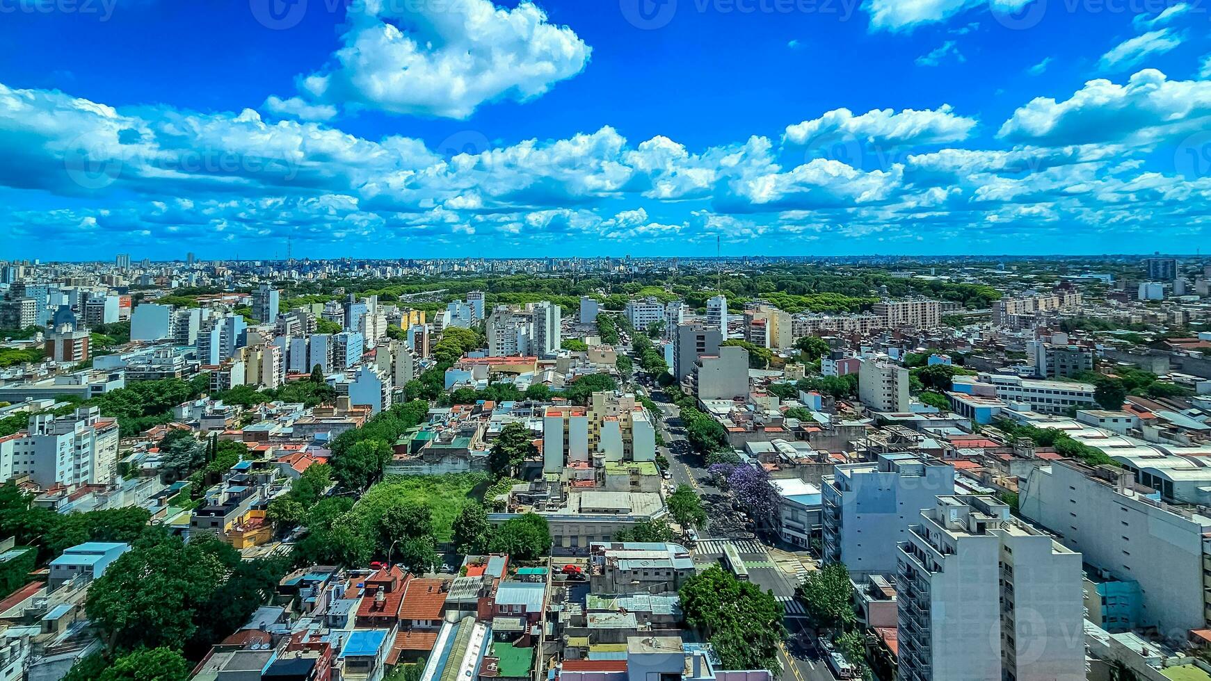 latín America buenos aires, argentina, ver de el ciudad desde el techo de un rascacielos foto