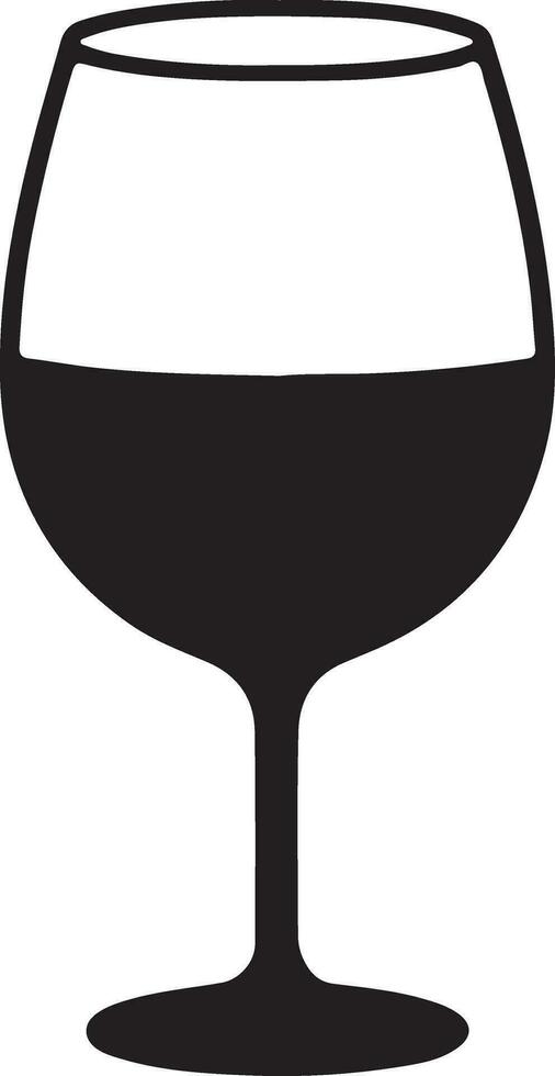 glass of wine vector