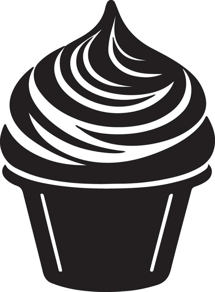 black and white illustration of cake vector