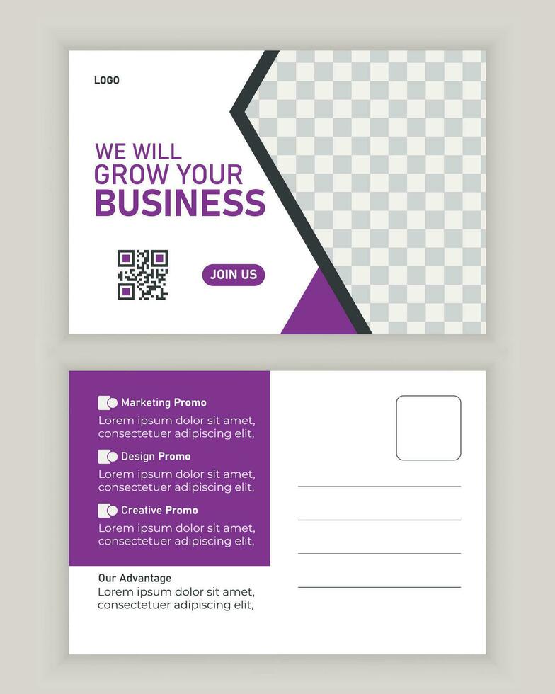 Post card design vector