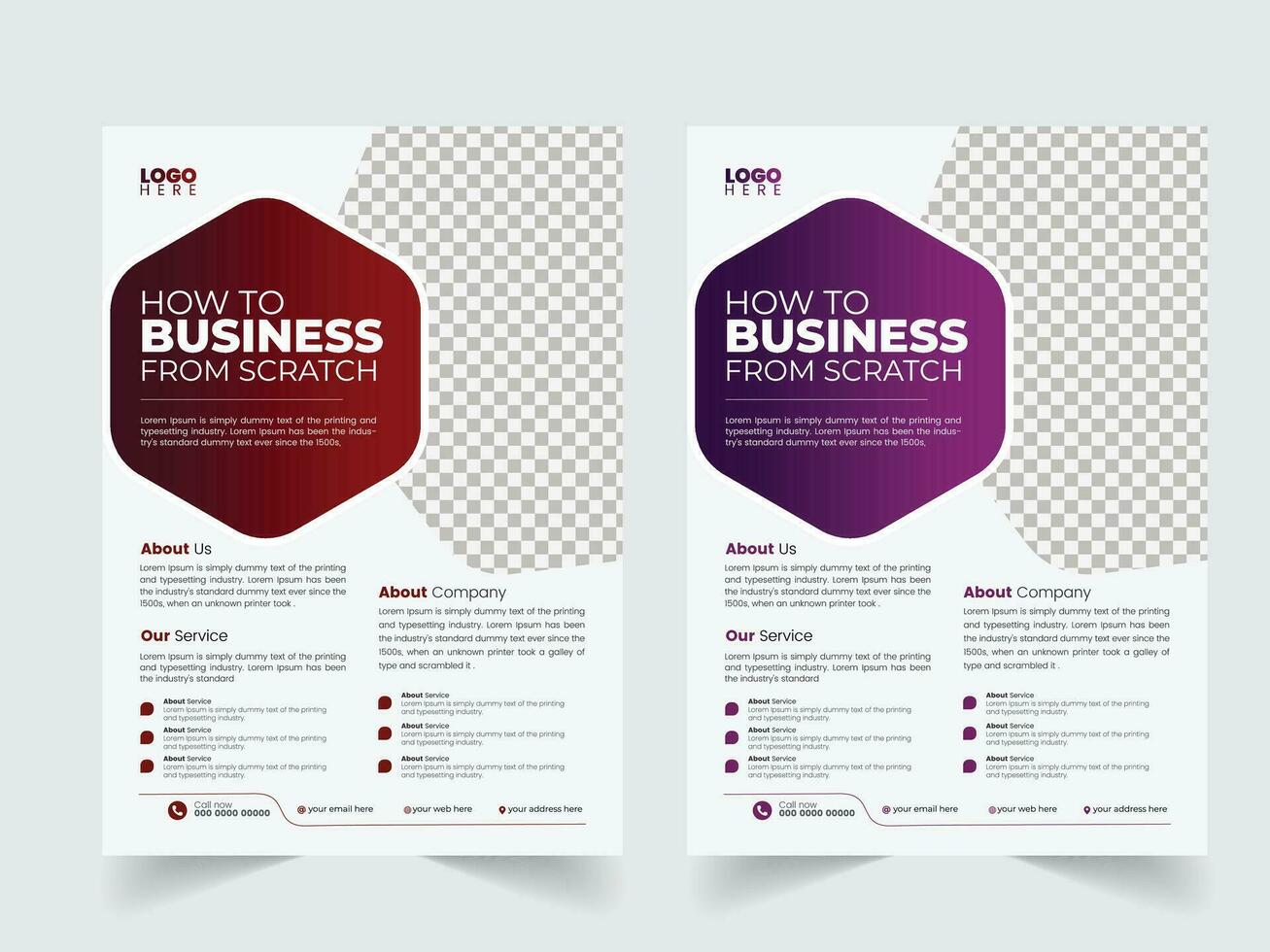 Creative corporate business flyer brochure template design, Abstract business flyer, Brochure design, Cover design, Poster, Marketing agency flyer design. vector