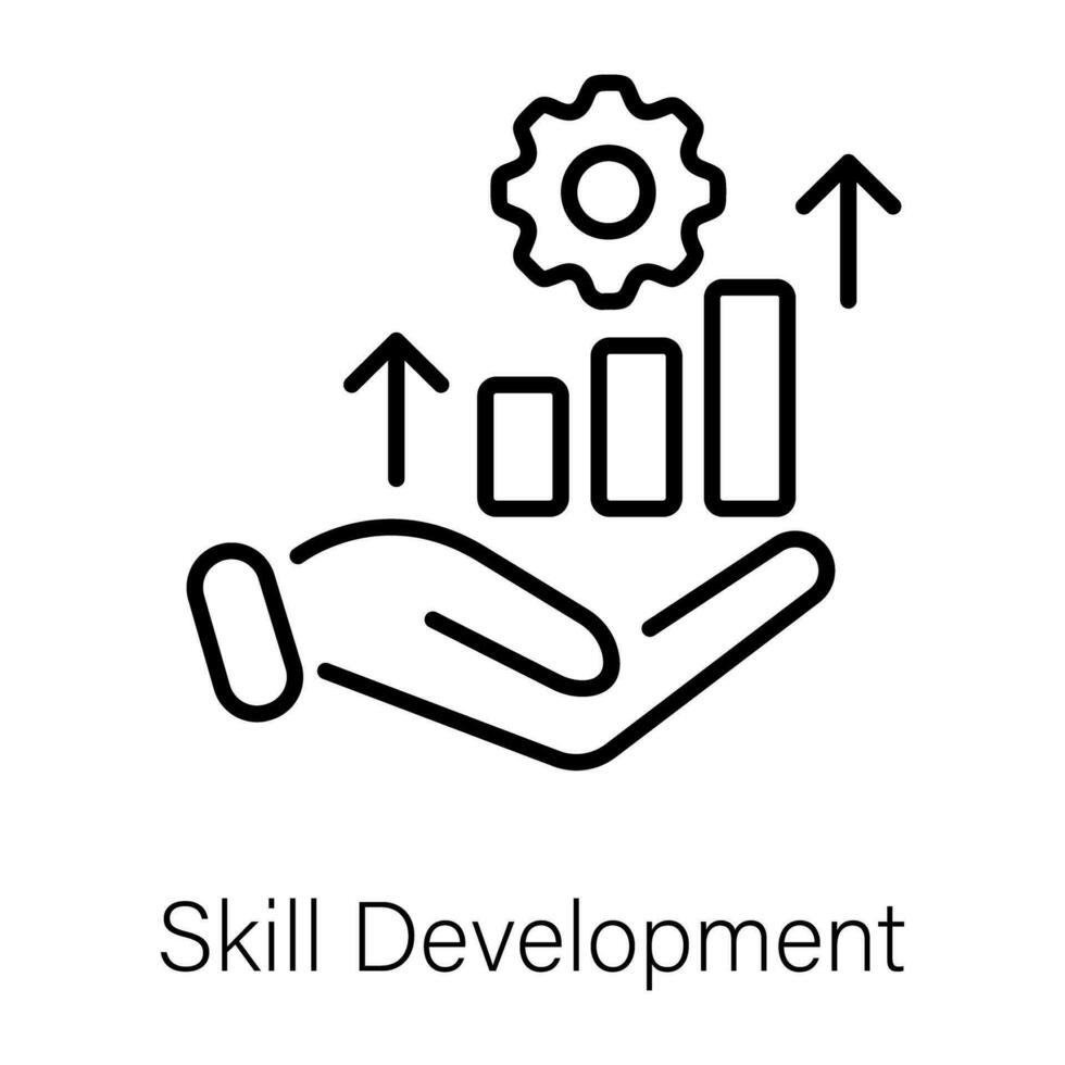 Trendy Skill Development vector