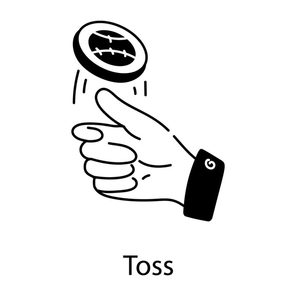 Trendy Toss Concepts vector