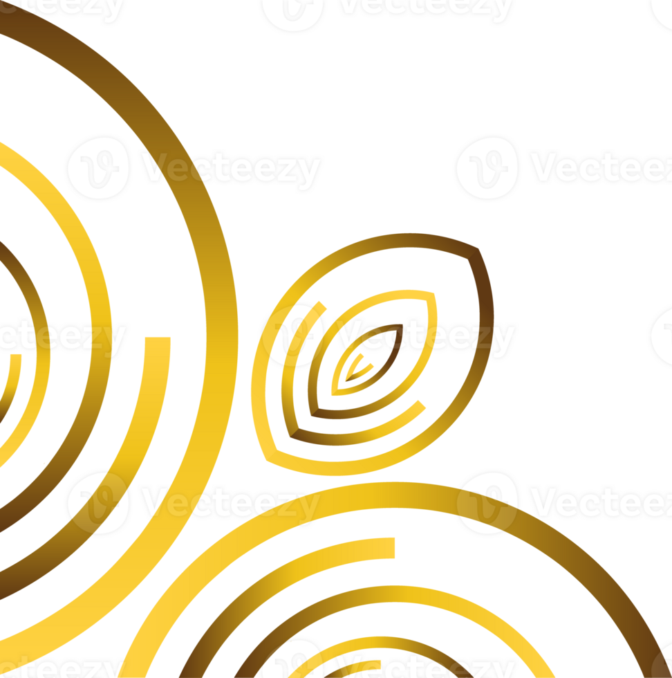 beautiful gold ornament png
