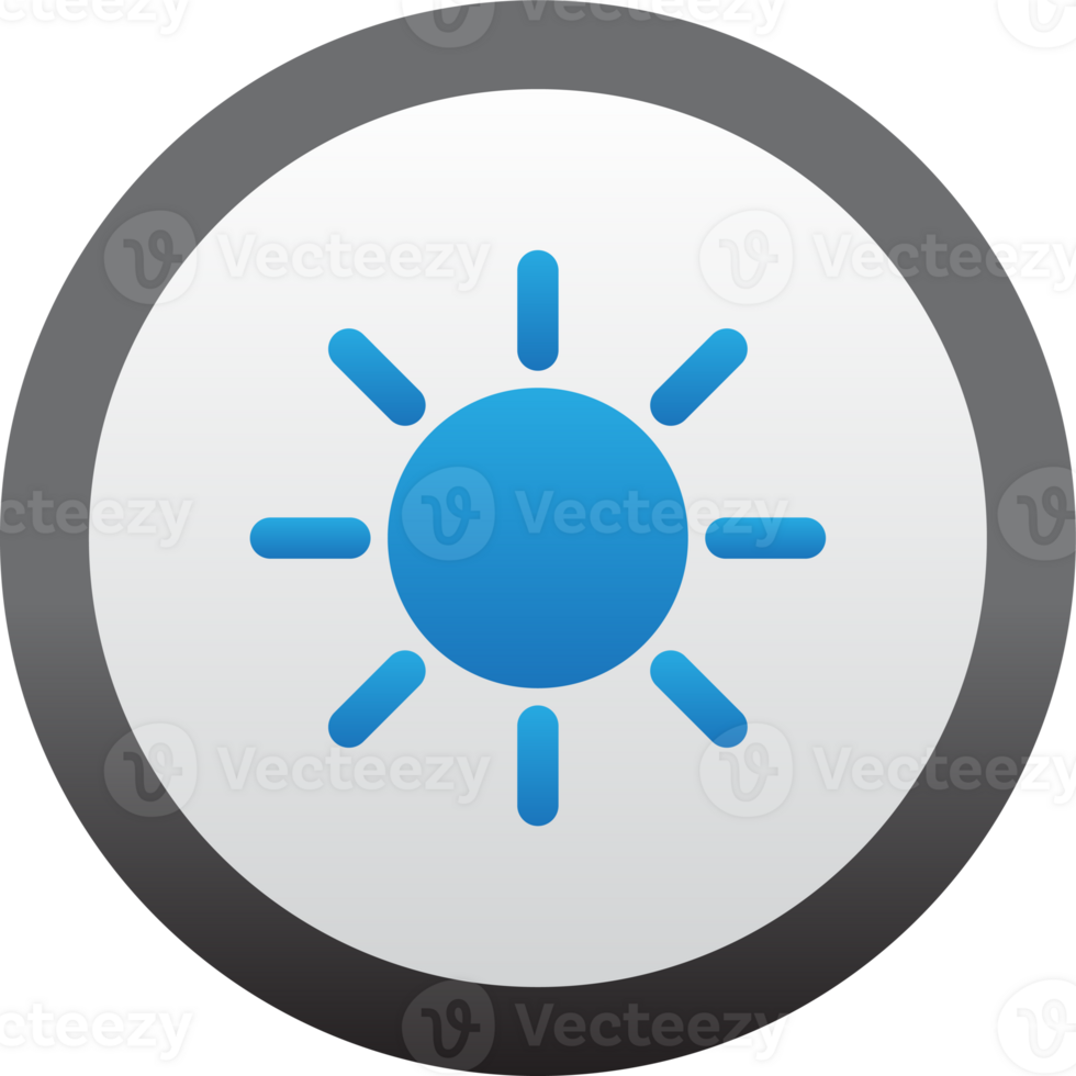 sun button icon png