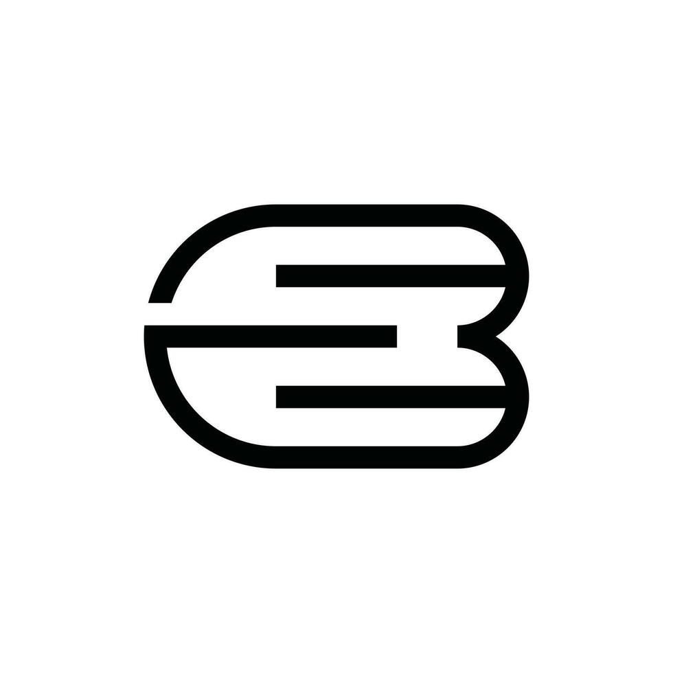 letras ser o eb logo monograma logotipos, logotipo elemento para modelo. adecuado para tu empresa vector