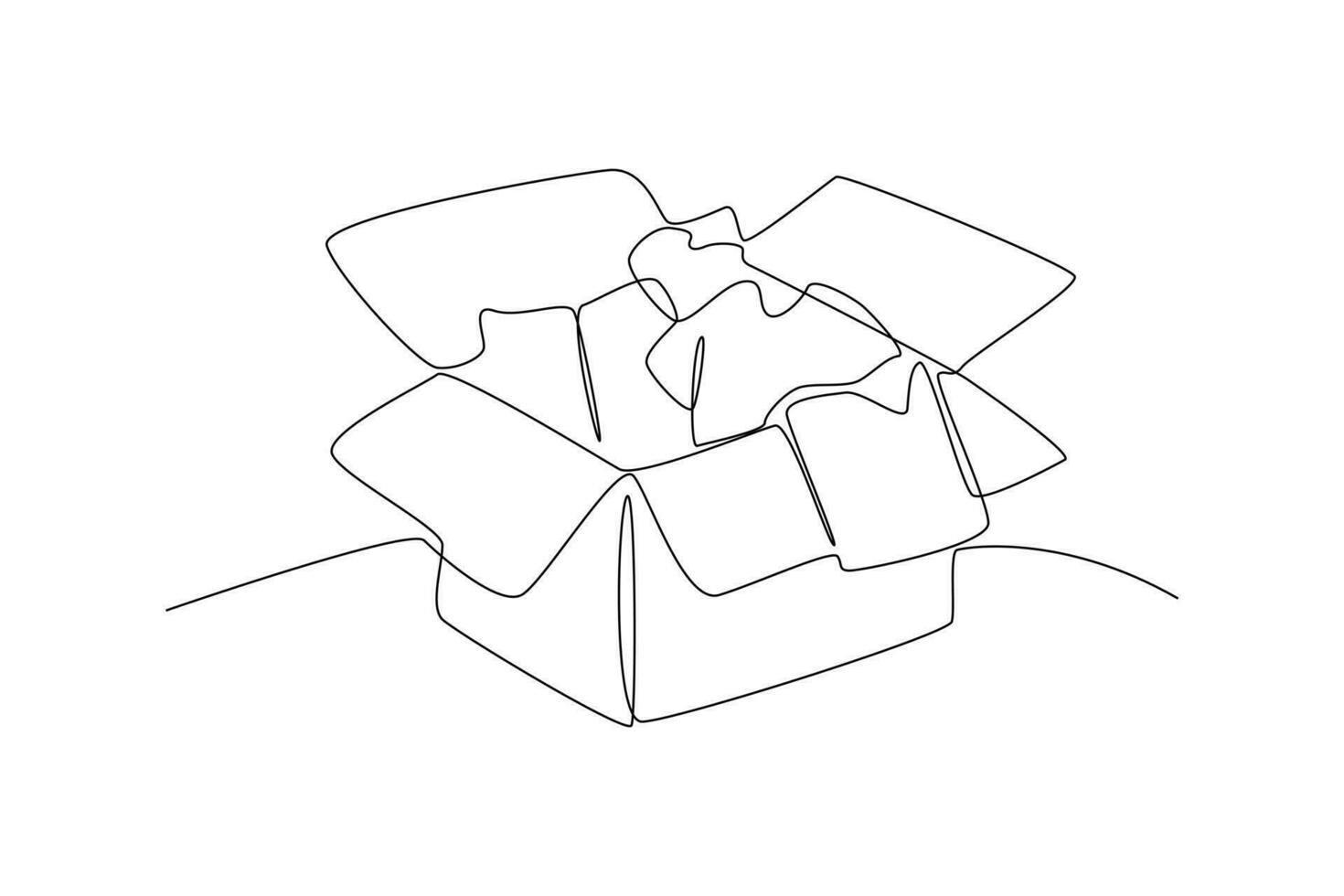 Continuous one line drawing Charity, support and donation concept. Doodle vector illustration.