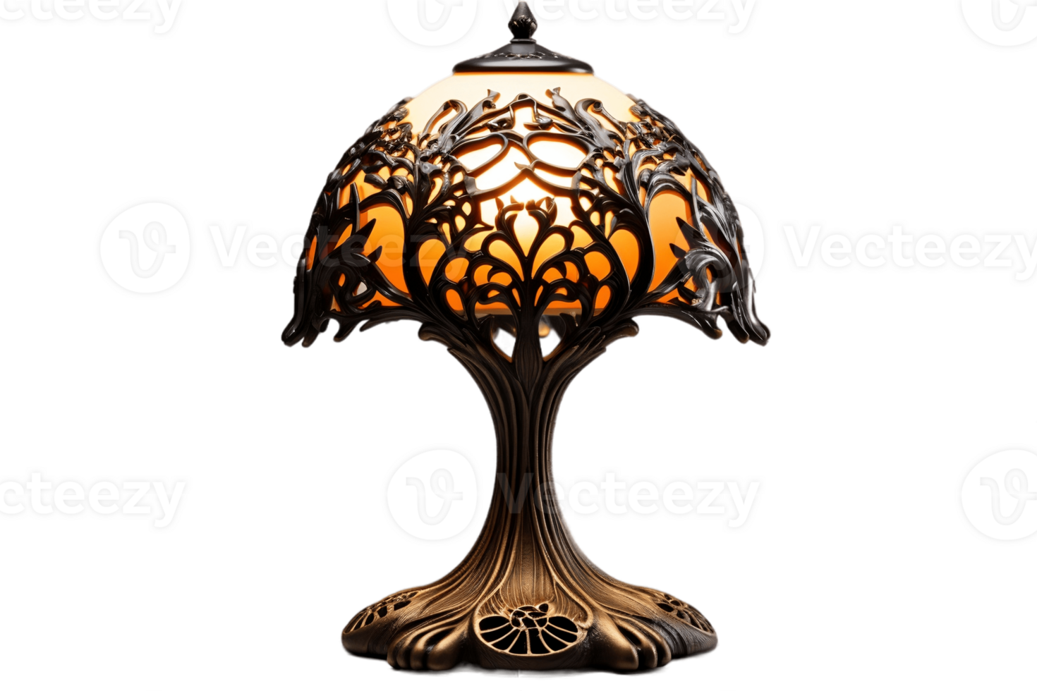 AI generated Lamp on a transparent Background. AI png