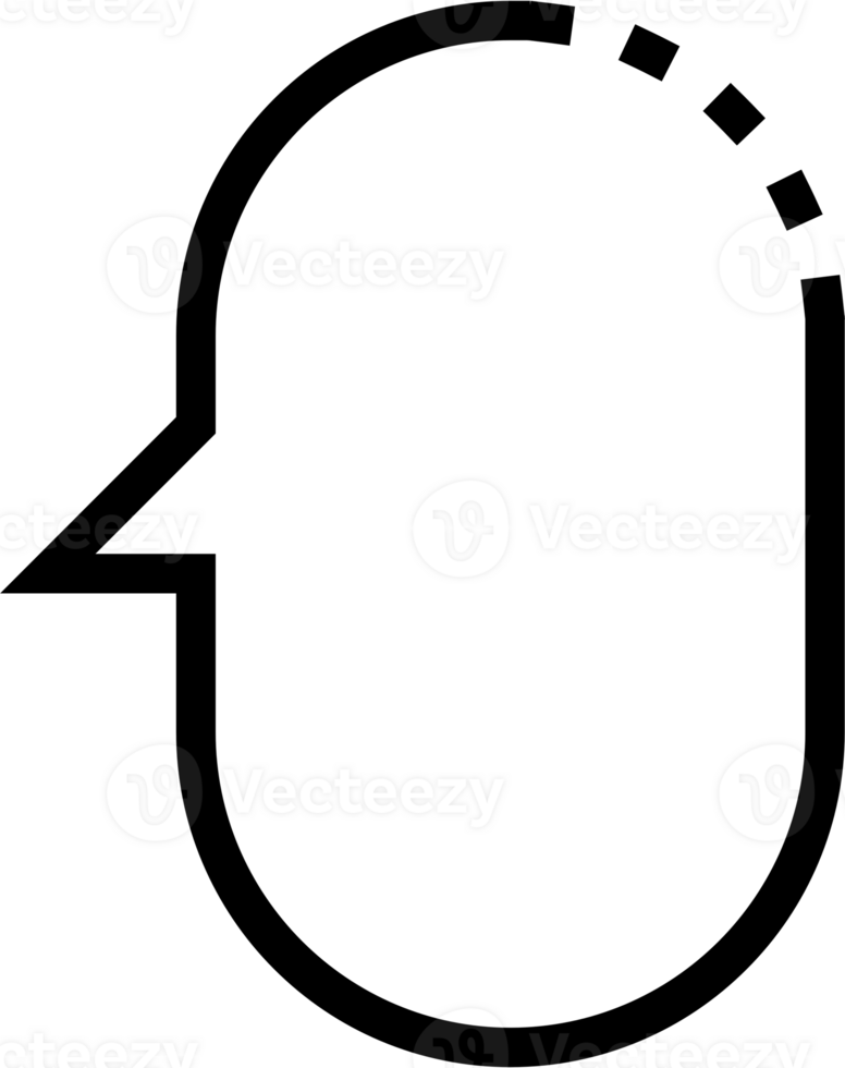 Black and white speech bubble balloon icon sticker memo keyword planner text box banner, flat png transparent element design