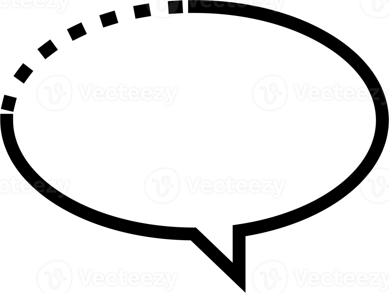 Black and white speech bubble balloon icon sticker memo keyword planner text box banner, flat png transparent element design