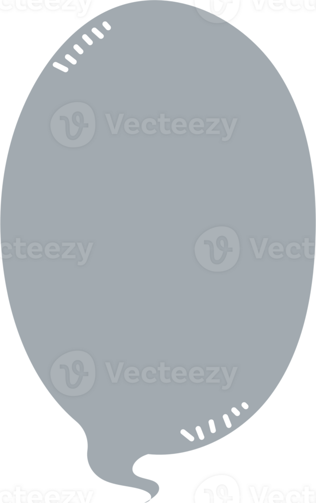 speech bubble balloon icon sticker memo keyword planner text box banner, flat png transparent element design