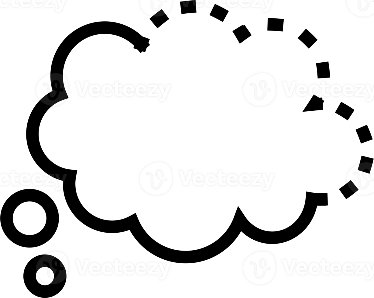 Black and white speech bubble balloon icon sticker memo keyword planner text box banner, flat png transparent element design