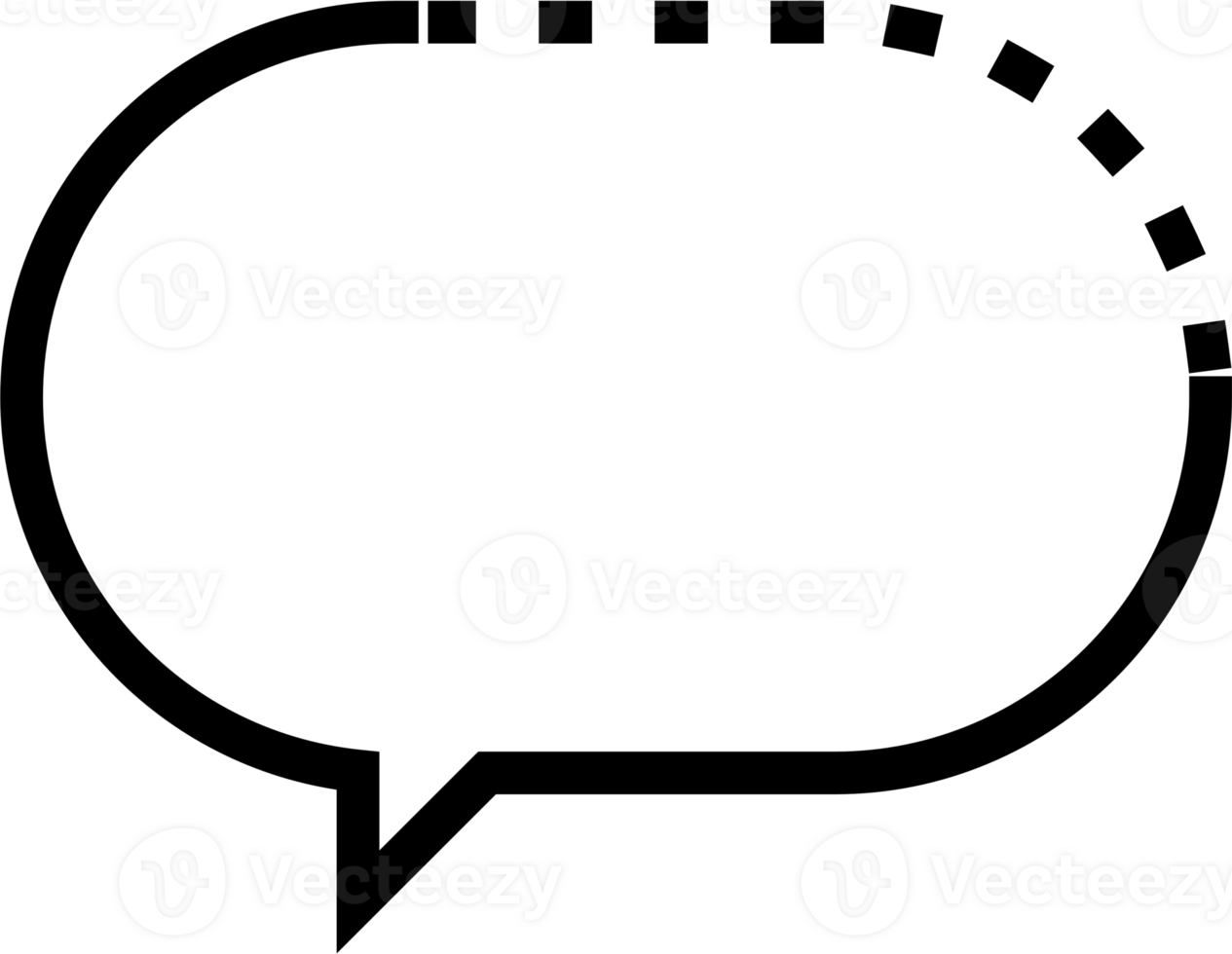 Black and white speech bubble balloon icon sticker memo keyword planner text box banner, flat png transparent element design