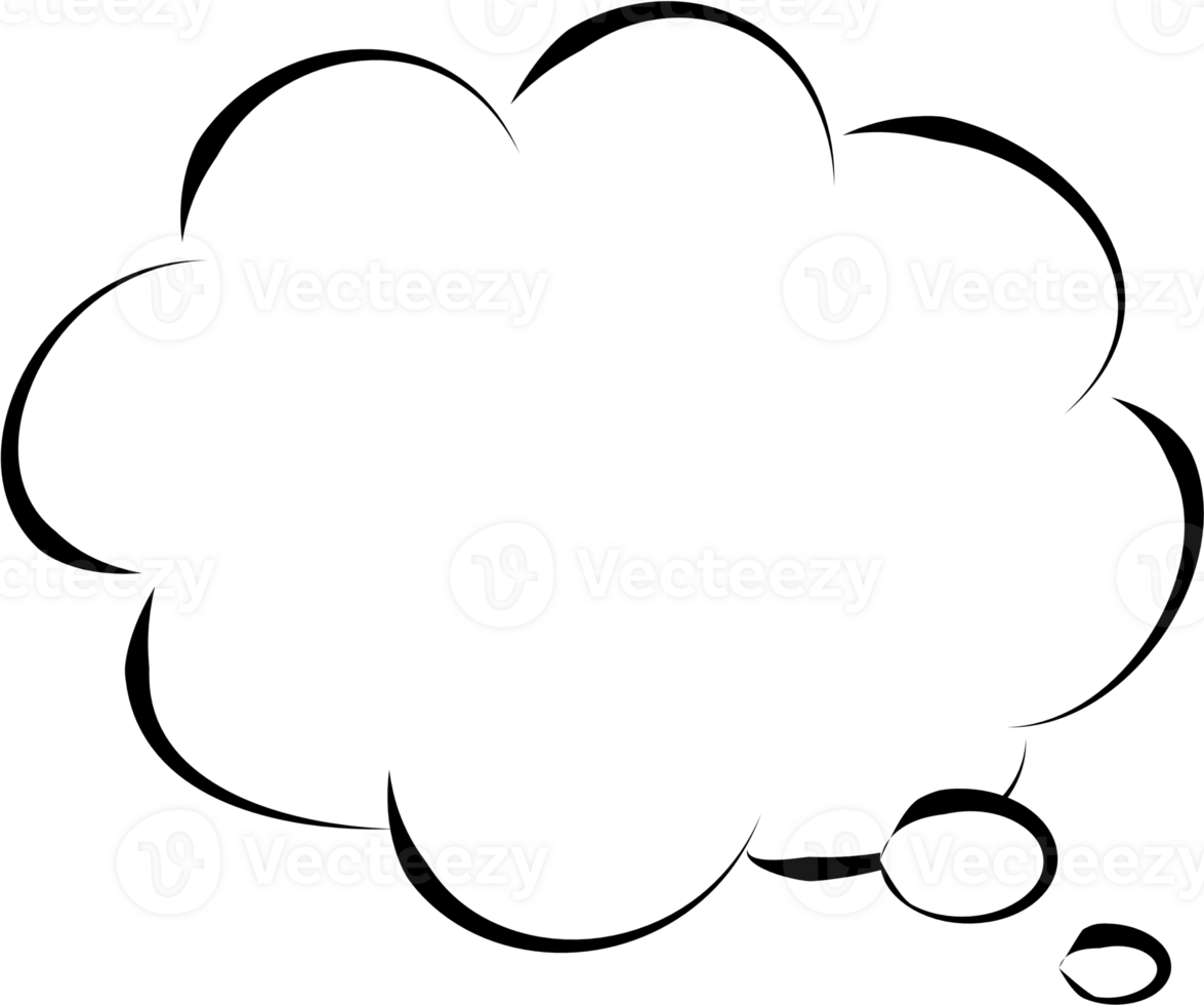 Black and white speech bubble balloon, icon sticker memo keyword planner text box banner, flat png transparent element design