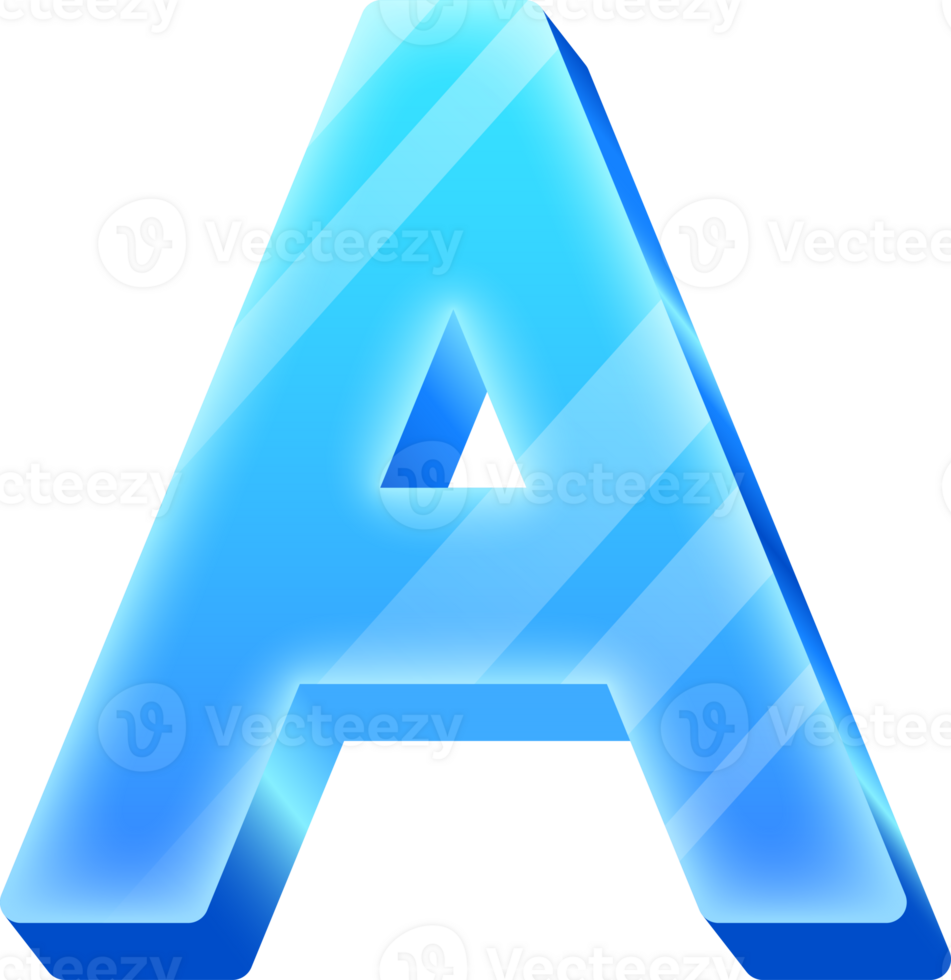 Ice Alphabet Letter A png