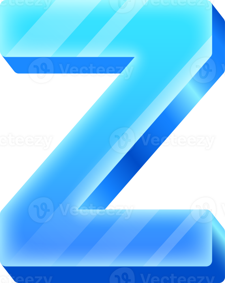 Ice Alphabet Letter Z png