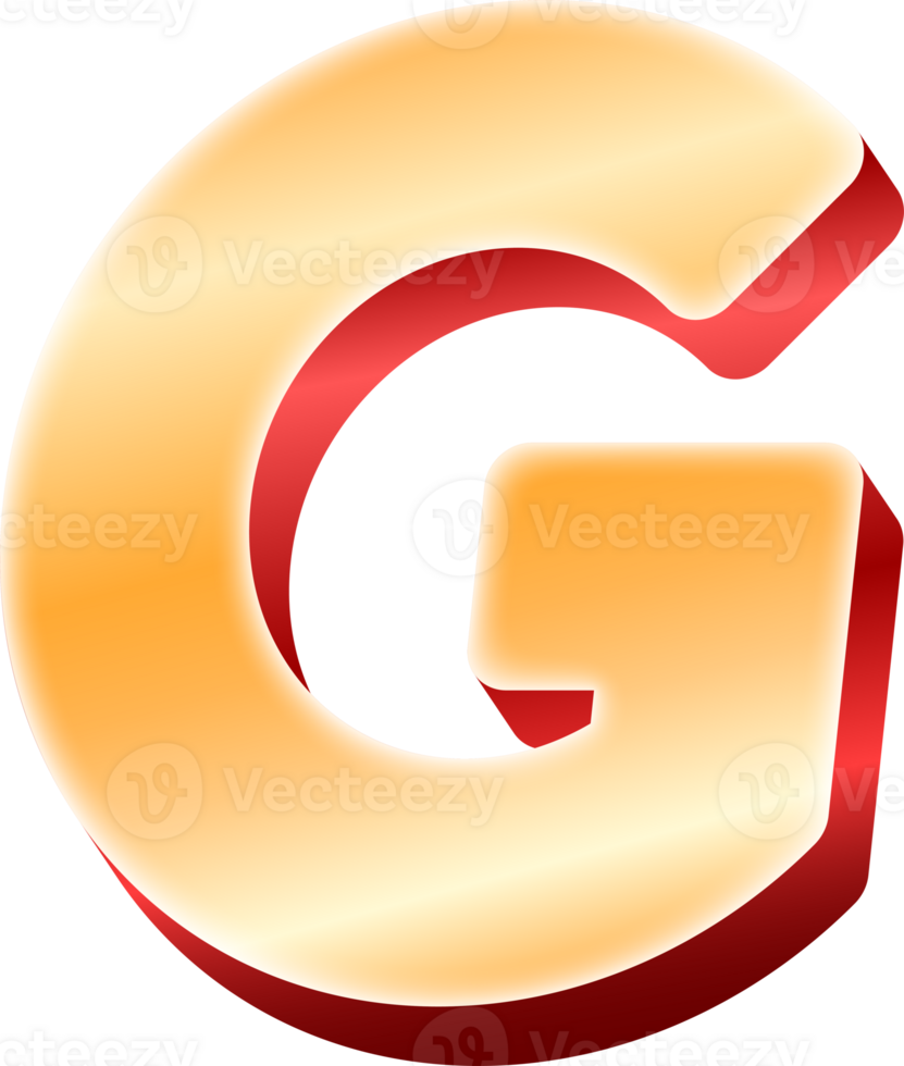 Luxury Gold Alphabet Letter G png