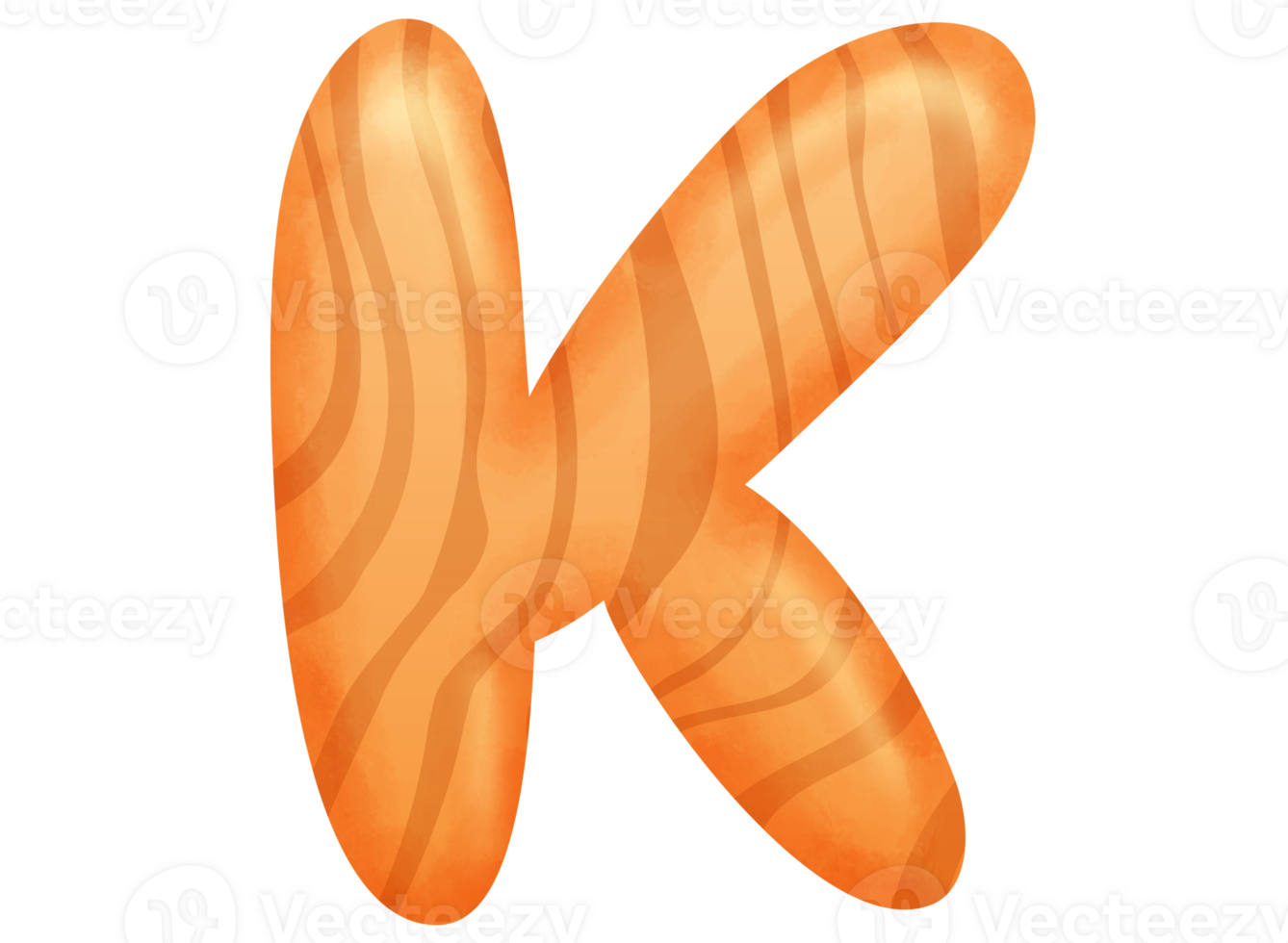 Wood Alphabet Letter K png