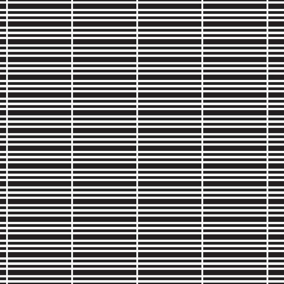 modern abstract simple seamlees black color horizontal halfline pattern vector