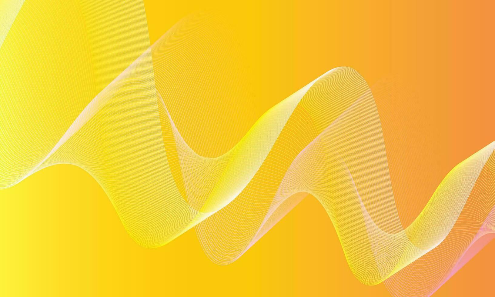 sencillo resumen crema, rosado color ondulado aire línea modelo Arte trabajo en amarillo degradado color antecedentes vector