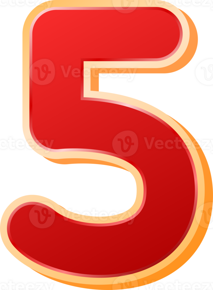 Number 5 Illustration png
