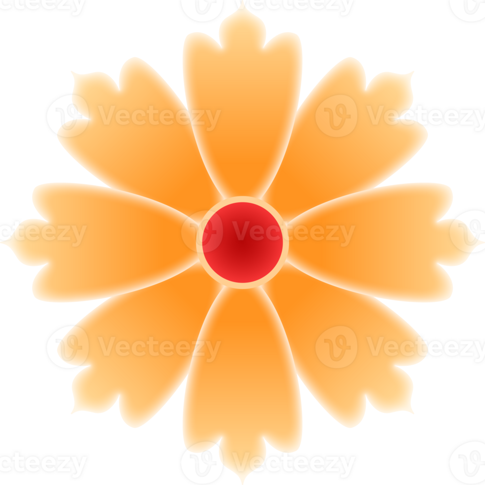 Yellow Flower Illustration png
