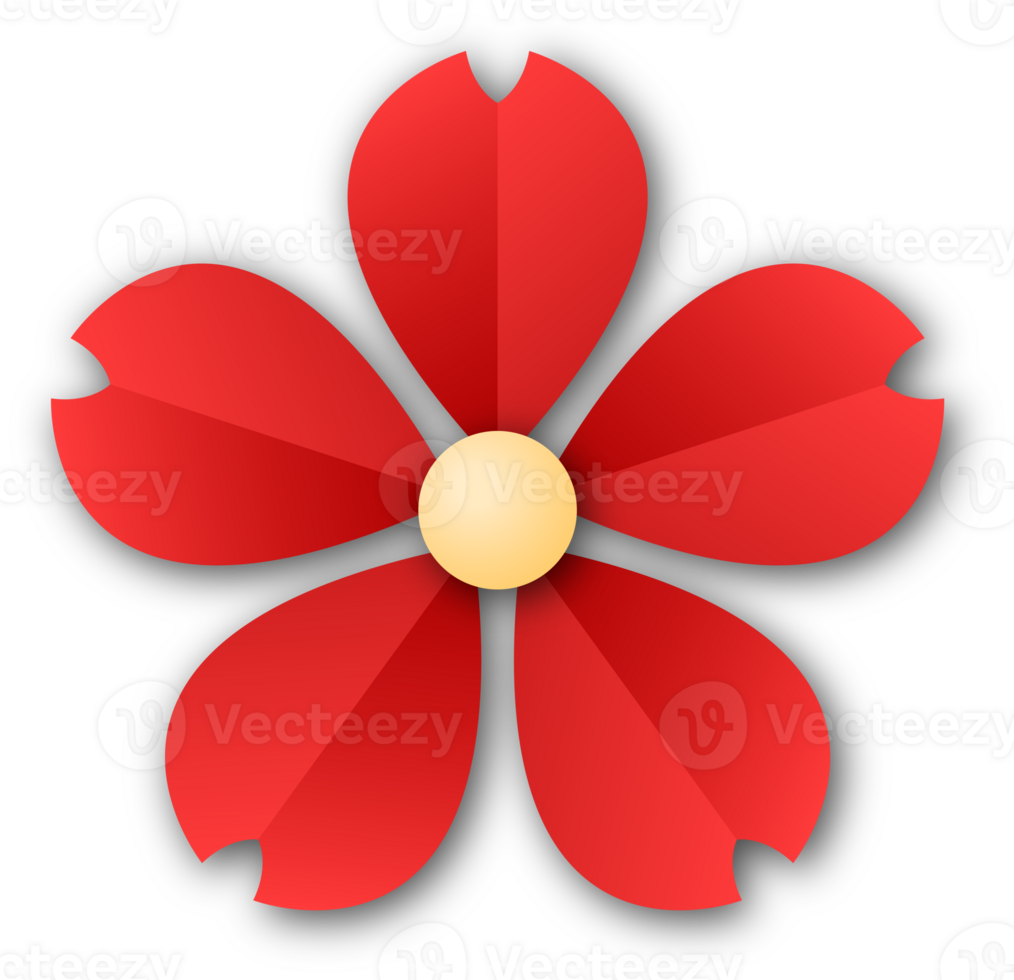 red-flower-papercut-36122287-png