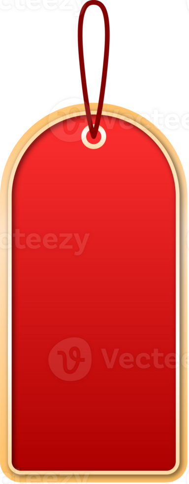 New Year Red Text Box Frame png