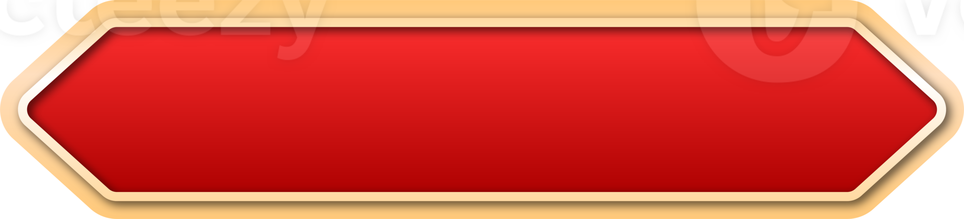 New Year Red Text Box Frame png