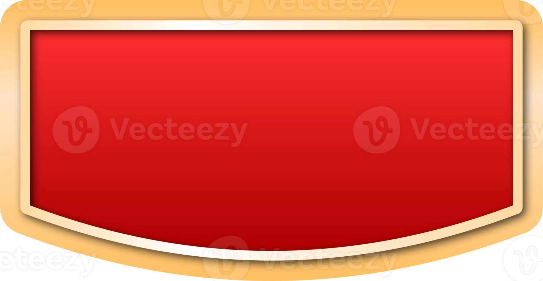 New Year Red Text Box Frame png