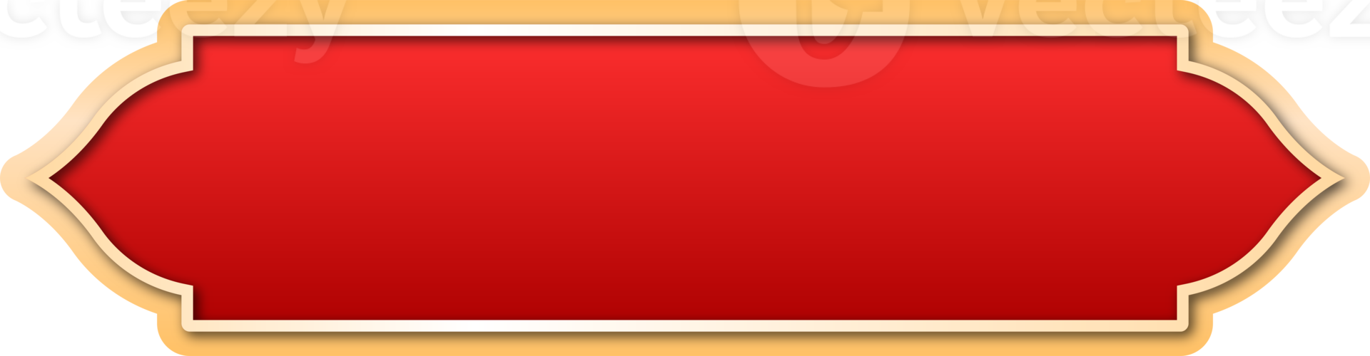 New Year Red Text Box Frame png
