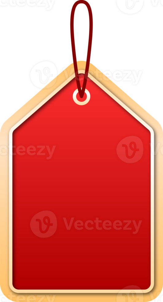 New Year Red Text Box Frame png