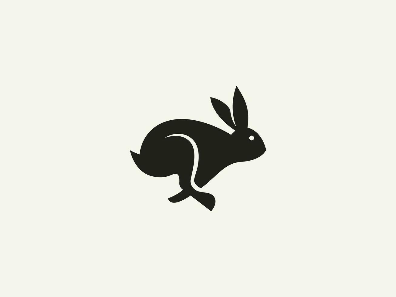 rabbit logo vector icon illustration, logo template