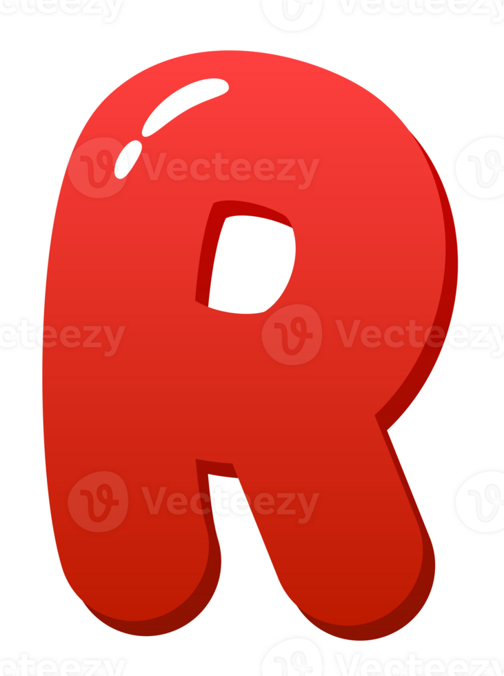 Alphabet Cute For Kids Letter R png