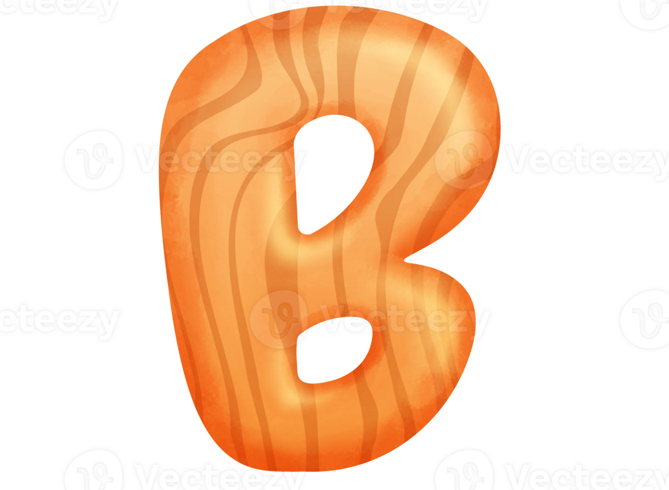 Wood Alphabet Letter B png