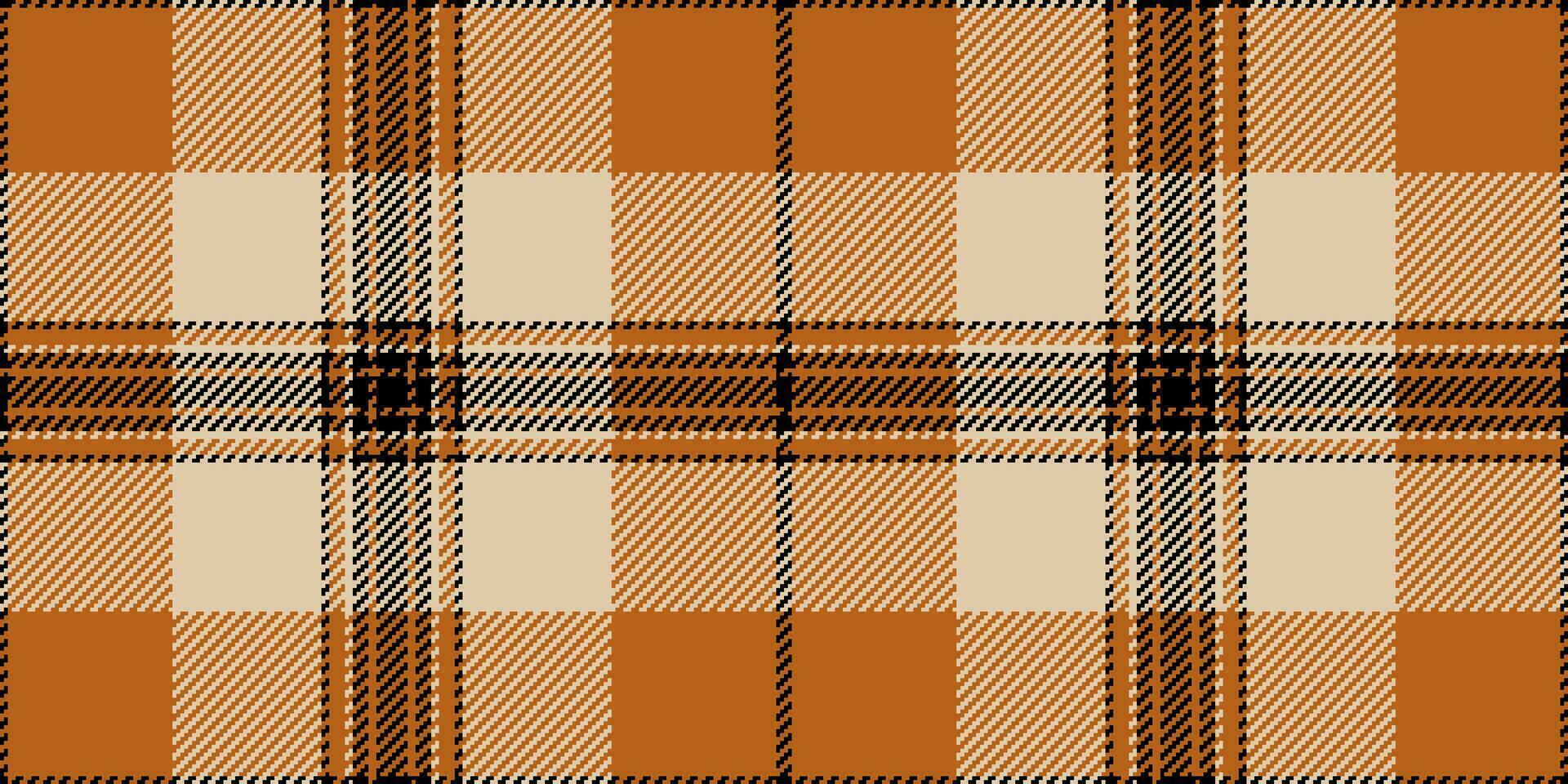 Net fabric tartan background, female check pattern vector. Curve plaid textile texture seamless in orange and light colors. vector